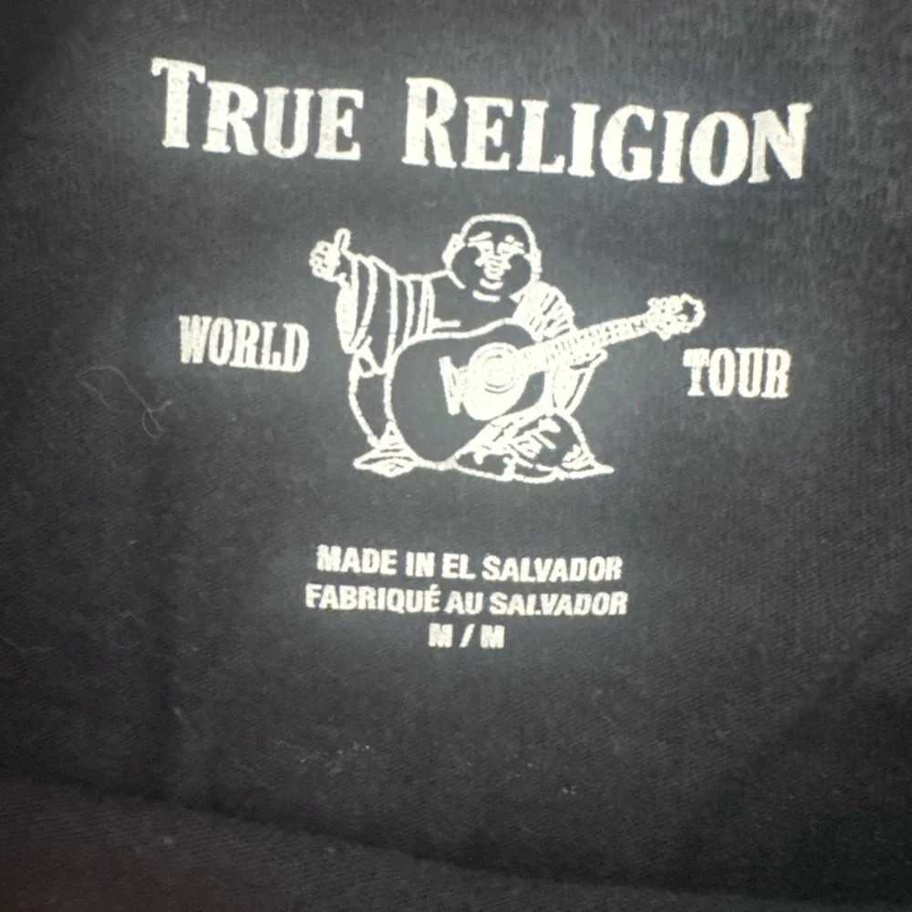 True Religion World Tour Buddha Graphic Tee Streetwear Graphic Retro Grunge - M